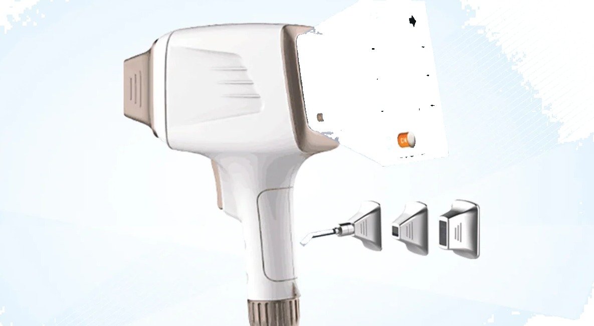 CH smart handle quad wavelength diode handpiece with interchangeable tips