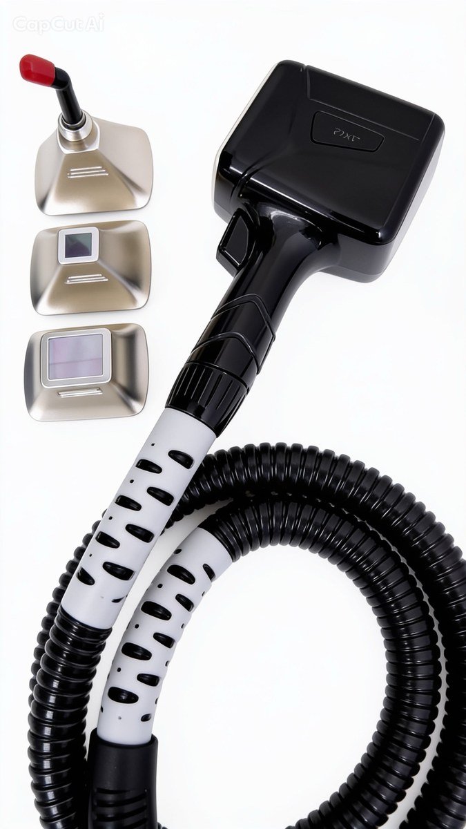 LD1 diode laser handpiece, armoured cable and smart tips