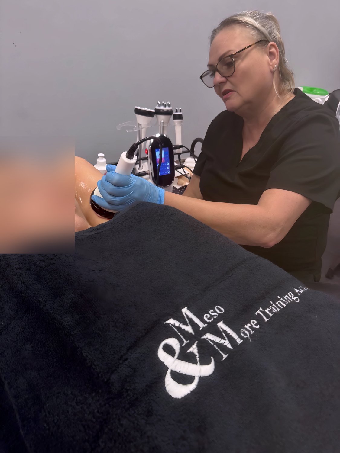 Radio frequency on the chest and decolletage