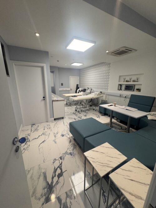 Training classroom at the Skintastic Aesthetics academy in Southampton