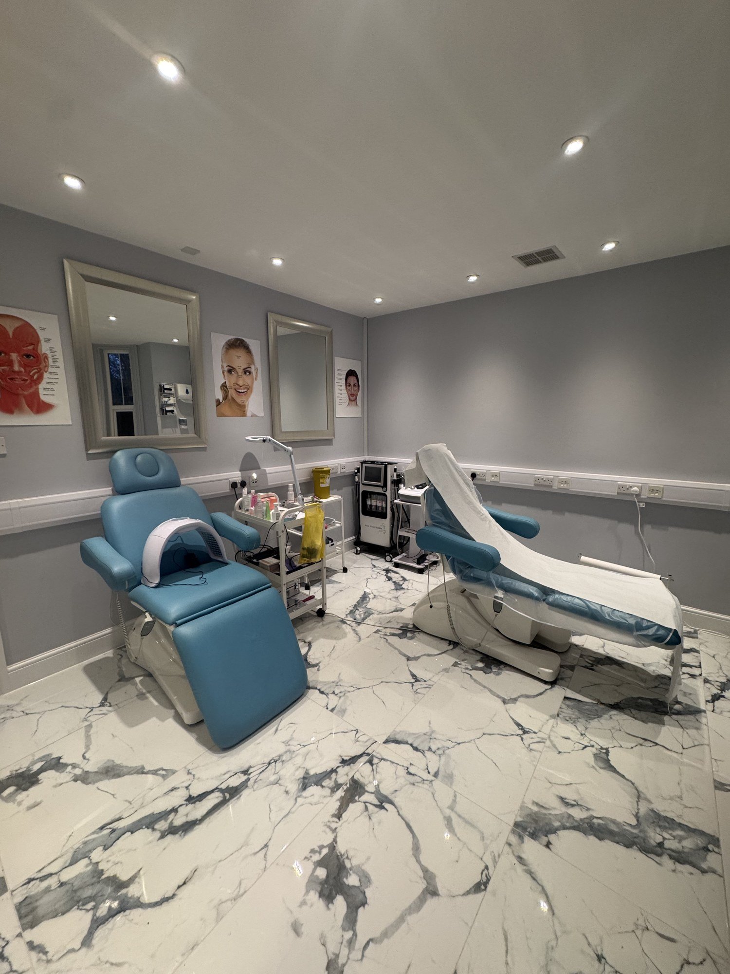 Laser treatment room at Skintastic, Southampton