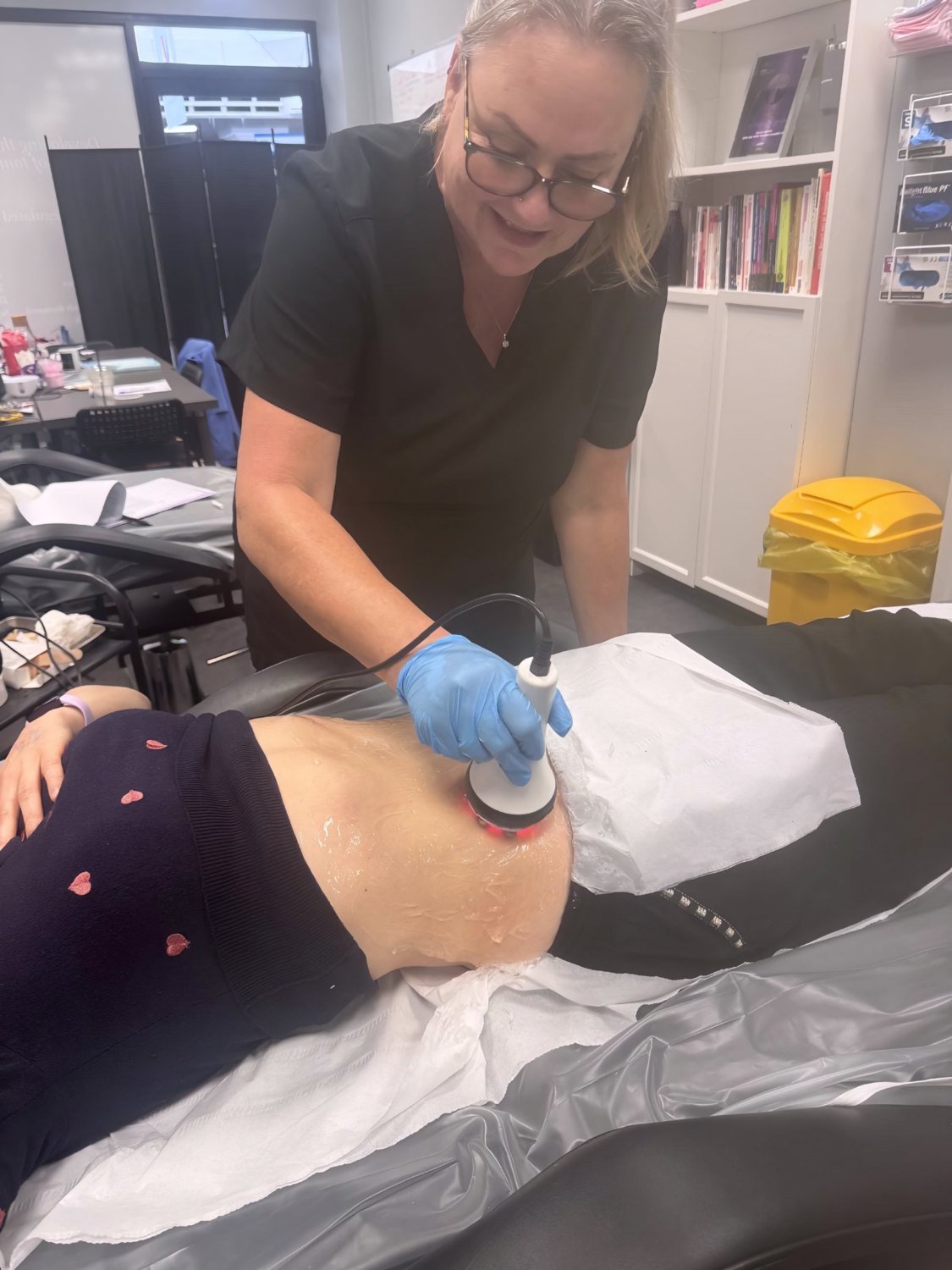 Hands on with the cavitation handpiece