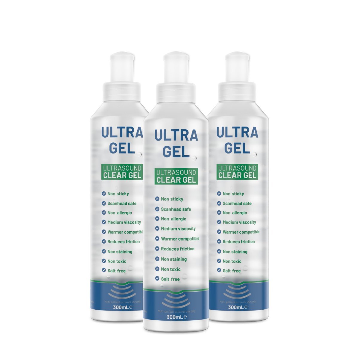 Healthlife clear ultrasound and radio frequency gel, 250ml bottle