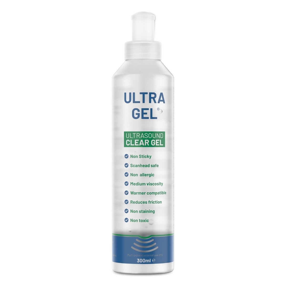 Healthlife clear ultrasound and radio frequency gel, 250ml bottle