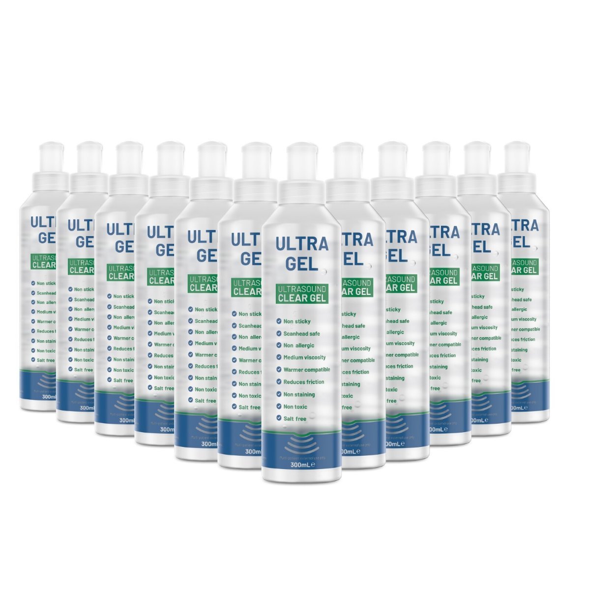 Healthlife clear ultrasound and radio frequency gel, 250ml bottle