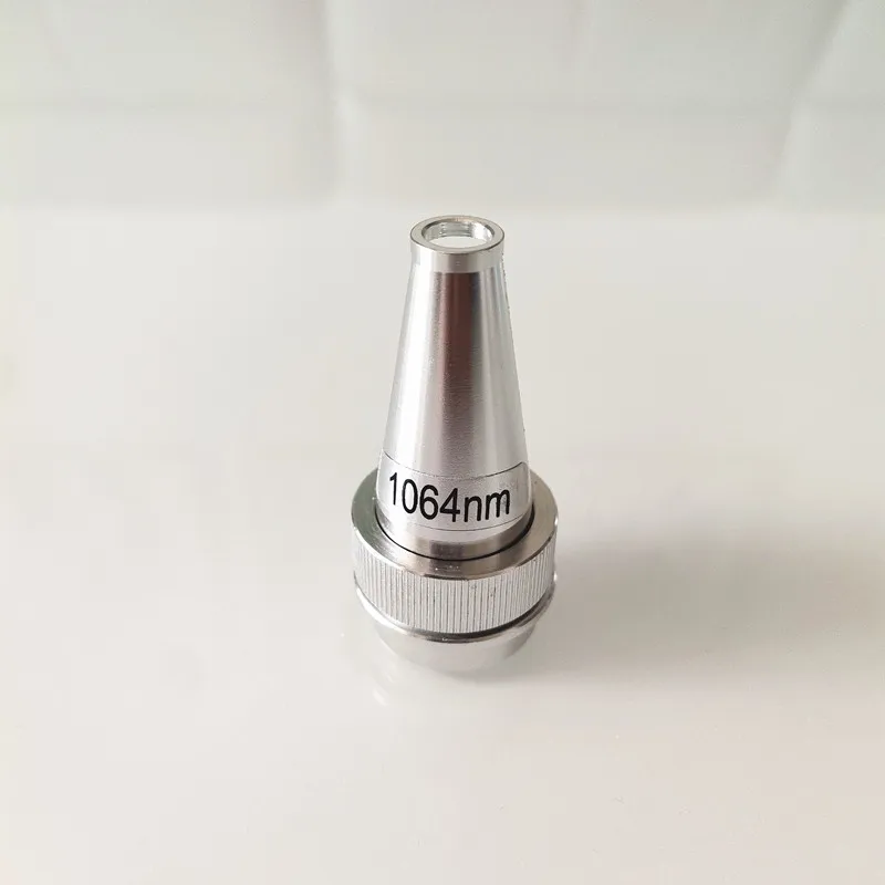 Nd:YAG laser handle tip for Q-switched tattoo removal and carbon peel handpieces